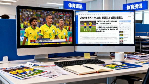 体育资讯编辑环境中赛事画面与新闻内容同步呈现
